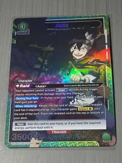 Union Arena UE08BT/BCV-1-046 Asta SR Black Clover TCG Card Near Mint - Image 1