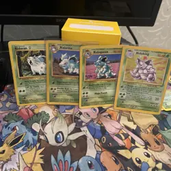 Nidoking - Holo & Nidoqueen non holo - Base Set Unlimited - Pokemon Card - HP/MP - Image 1