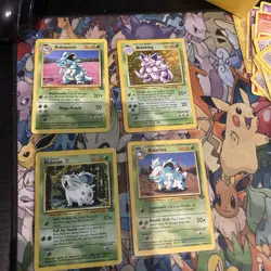 Nidoking - Holo & Nidoqueen non holo - Base Set Unlimited - Pokemon Card - HP/MP - Image 2