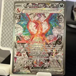 Pokemon Charizard ex 223/197 Obsidian Flames Full Art Tera Holo Rare Card - Image 1