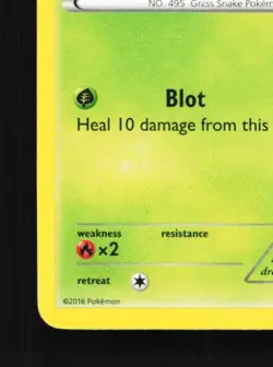 Snivy 5/124 LP Fates Collide English Pokemon Card TCG - Image 2