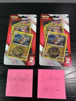 Pokemon TCG 2019 SEALED TEAM UP 3 Card Mini Packs 2 Blisters DRAGONITE - Image 1