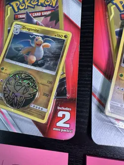 Pokemon TCG 2019 SEALED TEAM UP 3 Card Mini Packs 2 Blisters DRAGONITE - Image 5