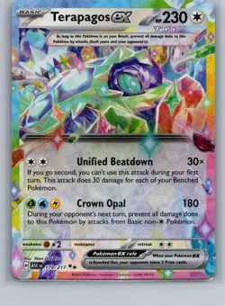 Terapagos ex 179/217 Holo Double Rare Card - Me: Ascended Heroes Pokemon TCG -NM - Image 1