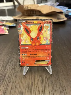 Pokemon TCG Generations Flareon EX Holo Rare Card RC6/RC32 Radiant Collection - Image 1
