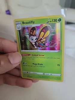 Beautifly 8/196 Lost Origin Holo Rare Pokemon Card TCG 008/196 Pokemon - Image 2