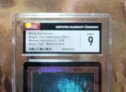MTG Misty Rainforest #438 Retro Frame Foil Modern Horizons 2 CGC 9 - Image 2