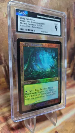 MTG Misty Rainforest #438 Retro Frame Foil Modern Horizons 2 CGC 9 - Image 3