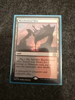MTG Magic the Gathering Bloodstained Mire (216/703) Modern Horizons 3 NM - Image 1