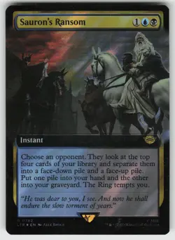 Sauron's Ransom (Extended Art) (Surge Foil) R Universes Beyond: LotR MTG - Image 1