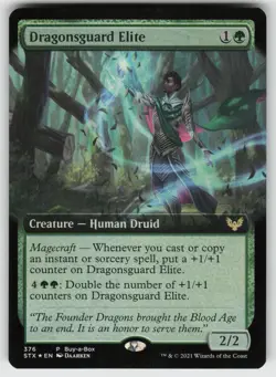 Dragonsguard Elite (Extended Art) Foil R Strixhaven: School of Mages 316 MTG - Image 1