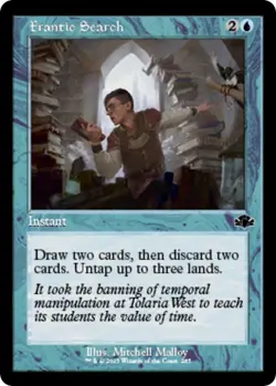 FOIL - Frantic Search (Retro Frame) - Dominaria Remastered (DMR) - Image 1