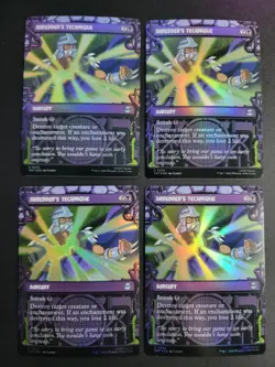 Shredder's Technique (X4 Showcase Foil) Uncommon MTG Ninja Turtles - Image 1