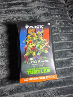 NEW Commander Deck "Turtle Power" Teenage Mutant Ninja Turtles TMT MTG - Image 1