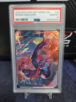 2025 MTG MARVEL'S SPIDER-MAN ART SERIES 30 SPIDER-MAN 2099 PSA 10 - Image 2