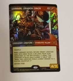 Carnage, Crimson Chaos Showcase FOIL NM Marvel Spiderman MTG MAGIC THE GATHERING - Image 1