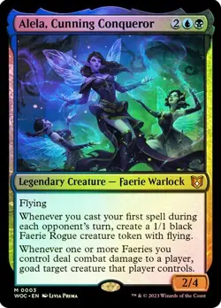 Alela, Cunning Conqueror *Foil* - WOC - NM - Magic The Gathering - MTG - Image 1