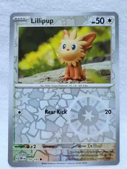Lillipup 170/197 Obsidian Flames Reverse Holo Pokemon TCG - Image 3