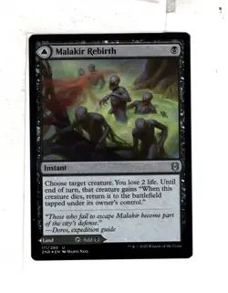 MTG SkeenAB Malakir Rebirth FOIL from Zendikar Rising. NM. - Image 1