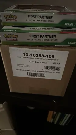 Pokemon First Partner Booster Collection Case 2026 English 1, 6 pack sealed box - Image 1