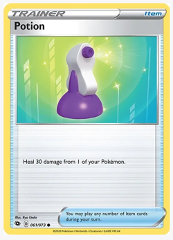 Potion Pokemon Cards PLAYSET (x4) Trainer, Champion's Path - Image 1
