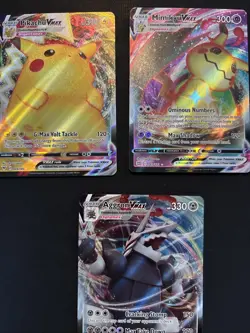Pokemon TCG: SWSH 3 Card Vmax Lot - Image 1