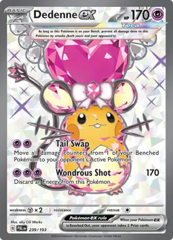 Pokemon - 2023 - Dedenne Ex - Paldea Evolved - 239/193 - Secret Rare - NM - Image 2