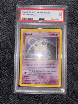 2001 POKEMON NEO REVELATION #3 CELEBI-HOLO PSA 5 - Image 2
