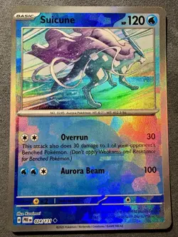 Suicune 024/131 Pokemon SV Prismatic Evolutions Pokeball Reverse Holo Rare NM - Image 1