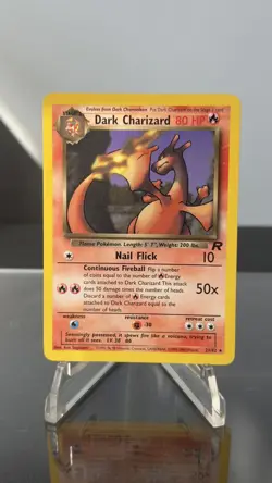 Dark Charizard 21/82 Team Rocket Non Holo Rare 2000 Pokemon Card WOTC Vintage NM - Image 1
