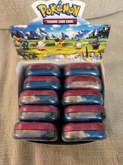 Pokemon Ascended Hero’s Mini Tin Display 10 tins sealed - Image 2