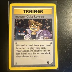 Pokemon TCG Imposter Oak's Revenge Team Rocket Card 76/82 - Image 1