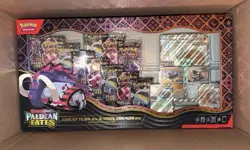 Pokemon Paldean Fates Great Tusk ex & Iron Treads ex Premium Collection - Image 1