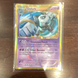 Pokemon Golurk 150/149 Boundaries Crossed Secret Rare Holo 130 HP Card English - Image 1