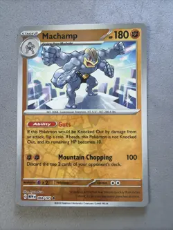 Pokemon TCG * Scarlet & Violet 151 * 068/165 Machamp Rare * REVERSE HOLO * NM - Image 1