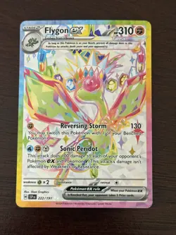 Flygon ex 222/191 Surging Sparks (SSP) NM Full Art Pokemon Card - Image 1