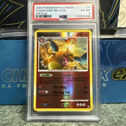 CHARIZARD #1 REVERSE HOLO FOIL 2009 POKEMON PLATINUM ARCEUS PSA 6 - Image 1