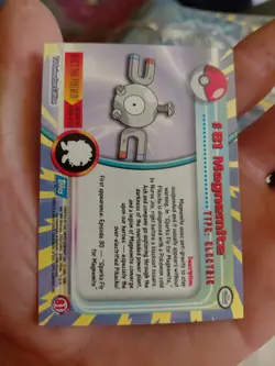 Pokemon Tv Animation Edition Series 2 Magnemite #81 Foil Blue Logo 2000 LP/NM - Image 2