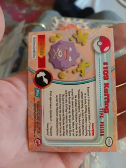 Koffing [Foil] #109 - Pokemon 2000 Topps TV Animation Blue Logo (LP) - Image 2