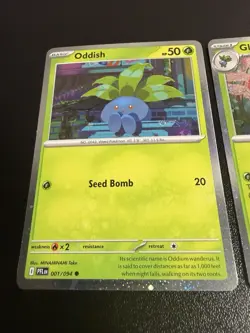 Oddish Gloom Vileplume Cosmos Holo Set Phantasmal Flames Pokemon Master Promo - Image 3