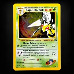 Koga's Beedrill 9/132 Gym Challenge Holo Rare Pokemon TCG Vintage WoTC LP - Image 1