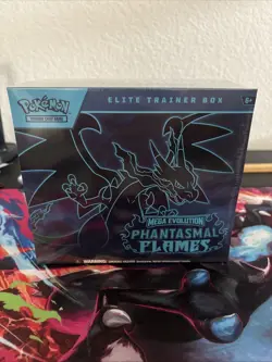 Pokemon TCG Mega Evolution Phantasmal Flames Elite Trainer Box ETB NEW/Sealed - Image 1