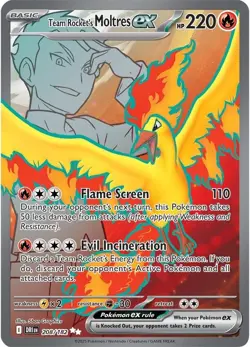 Holofoil - Team Rocket's Moltres ex - 208/182 - 208/182 / NM / English Pokemon - Image 1