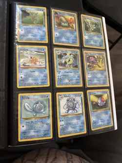 Vintage Pokemon Water Type Lot Of 9 - Base - Jungle - Fossil Era - Gyarados 1999 - Image 1