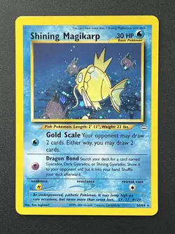 2001 Pokemon Shining Magikarp Neo Revelation Holo 66/64 Secret Rare LP Excellent - Image 1