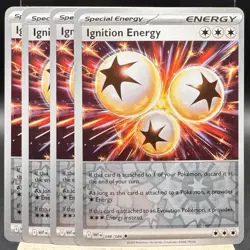 4x Ignition Energy 086/086 Reverse Holo Pokemon TCG White Flare NM - Image 1