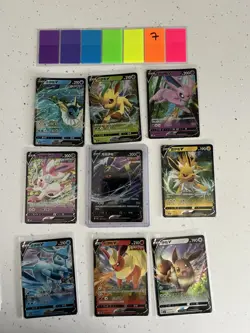 Pokemon Gem Mint Vol.2 Eeveelution V Bundle 9 Cards lot 7 - Image 1