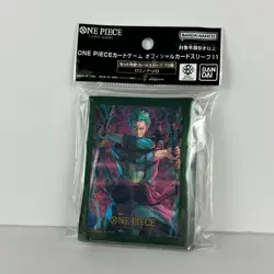 One Piece TCG Card Sleeves Set 11 70ct Roronoa Zoro New Sealed - Image 1