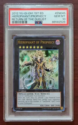 Yu-Gi-Oh! Hierophant of Prophecy REDU-EN045 Ultra Rare 1st Edition PSA 10 - Image 1
