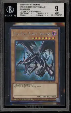 Yu-Gi-Oh! Red-Eyes Black Dragon '25 Participation Prize Promo NKC1-EN002 BGS 9 - Image 1